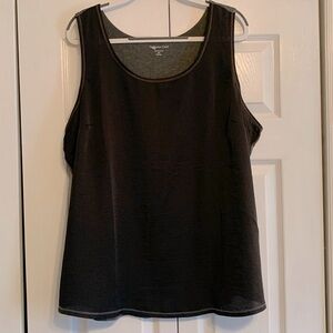 Coldwater creek, black and gray tank top  size 2X, EUC